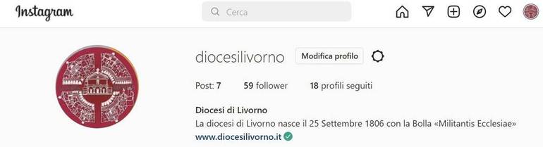 La Diocesi di Livorno su Instagram