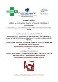 Giornata 17 maggio di prevenzione caritas Livorno