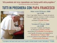 preghiera del papa