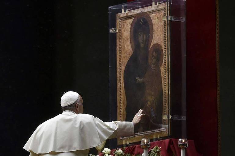 Papa Francesco consacra Russia e Ucraina al Cuore Immacolato di Maria